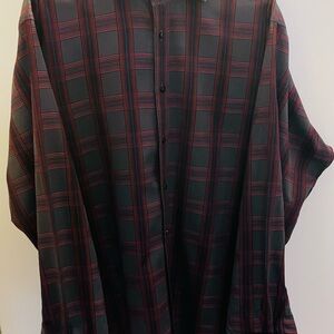 Thomas Dean - Plaid Button-Up Shirt - Like New - Excellent Condition